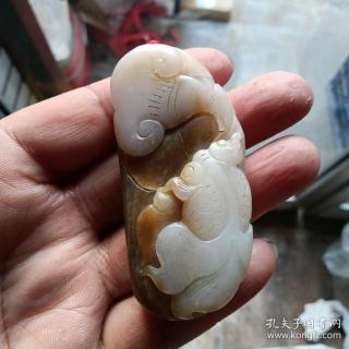 糖白玉把件.玉料档次比较高.材质和田玉糖